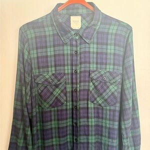 Tartan plaid button down.